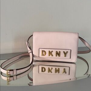 DKNY Maggie Pink Logo Crossbody Bag